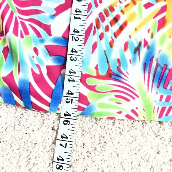 Mayah Kay Fashion Boutique Woman Dress XL Multi Color Sleeveless V Neck Flowy - Picture 8 of 16